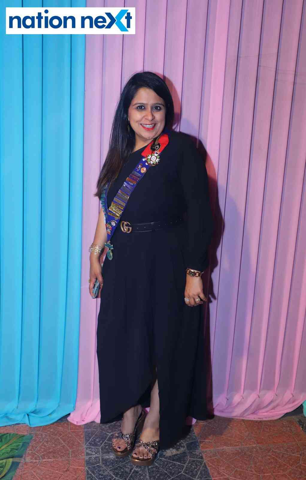 Isha Agrawal at the Round Table and Ladies Circle fellowship dinner in Nagpur